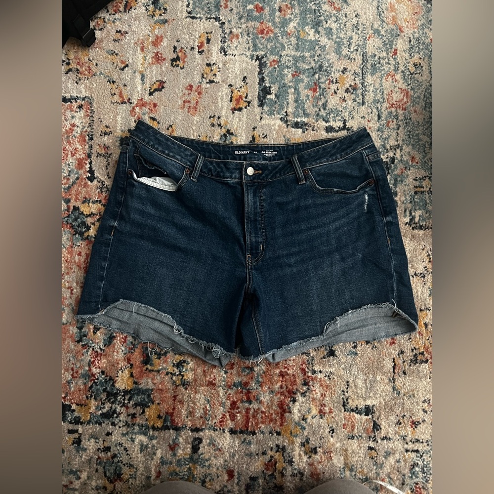 Old Navy High-Rise OG Straight Jean Shorts 20